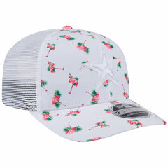 Dallas Cowboys New Era Adventure Flamingo Pattern 9SEVENTY Stretch-Snap Hat White - NFL