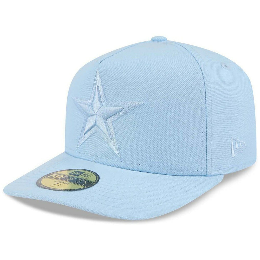Dallas Cowboys New Era Color Pack A-Frame 59FIFTY Fitted Hat Light Blue - NFL