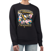 Pittsburgh Penguins G-III 4Her by Carl Banks Women's Flower Logo Pullover Sweatshirt Black