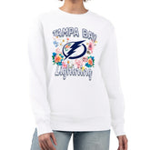 Tampa Bay Lightning - G-III 4Her by Carl Banks Women's Flower Logo Pullover Sweatshirt White