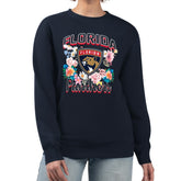 Florida Panthers - G-III 4Her by Carl Banks Women's Flower Logo Pullover Sweatshirt Navy