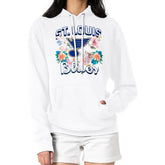 St. Louis Blues - G-III 4Her by Carl Banks Women's Flower Logo Pullover Hoodie White