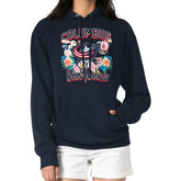 Columbus Blue Jackets - G-III 4Her by Carl Banks Women's Flower Logo Pullover Hoodie Navy