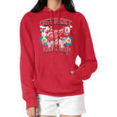 Detroit Red Wings - G-III 4Her by Carl Banks Women's Flower Logo Pullover Hoodie Red