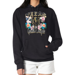 Vegas Golden Knights G-III 4Her by Carl Banks Women's Flower Logo Pullover Hoodie Black