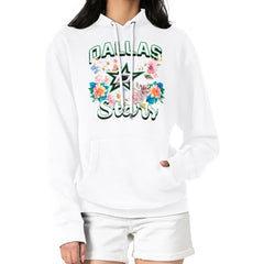 Dallas Stars - G-III 4Her by Carl Banks Women's Flower Logo Pullover Hoodie White