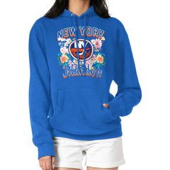New York Islanders - G-III 4Her by Carl Banks Women's Flower Logo Pullover Hoodie Royal