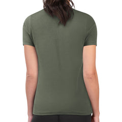 Dallas Stars - G-III 4Her by Carl Banks Women's Super-Slim Fit Lightweight Flower Logo T-Shirt Green