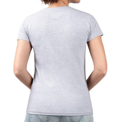 Vancouver Canucks - G-III 4Her by Carl Banks Women's Super-Slim Fit Lightweight Flower Logo V-Neck T-Shirt Heather Gray