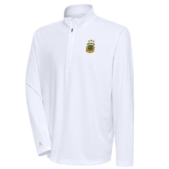 Argentina National Team Antigua Tribute Quarter-Zip Pullover Top - White