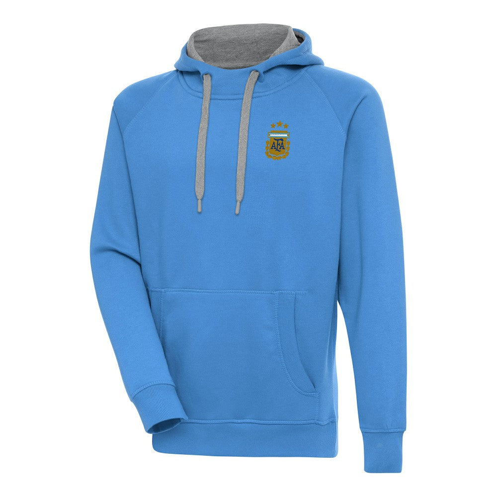 Argentina National Team Antigua Victory Pullover Hoodie - Powder Blue
