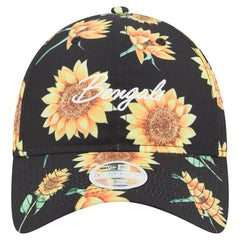 Cincinnati Bengals New Era Women's Adventure Sunflower 9TWENTY Adjustable Hat Black - NFL