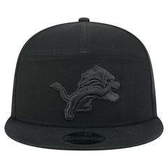 Detroit Lions New Era Adventure Canvas Split Panel 9FIFTY Snapback Hat Black - NFL