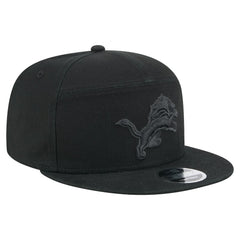 Detroit Lions New Era Adventure Canvas Split Panel 9FIFTY Snapback Hat Black - NFL