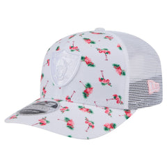Las Vegas Raiders New Era Adventure Flamingo Pattern 9SEVENTY Stretch-Snap Hat White - NFL
