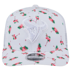 Houston Texans New Era Adventure Flamingo Pattern 9SEVENTY Stretch-Snap Hat White - NFL