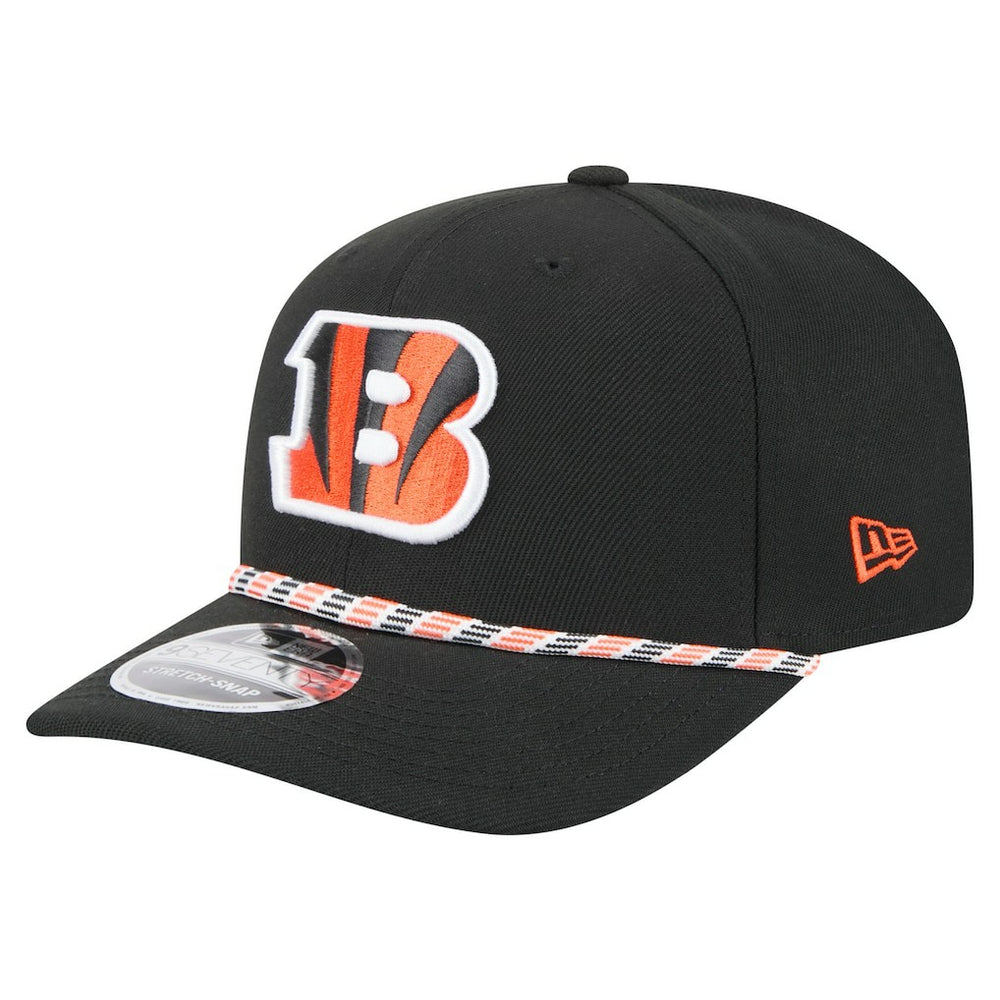 Cincinnati Bengals New Era Gameday Multi Rope 9SEVENTY Stretch-Snap Hat Black - NFL