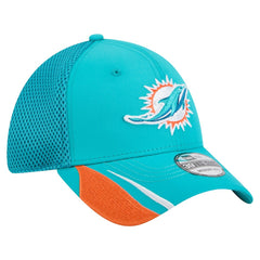 Miami Dolphins New Era Game Day Linear 39THIRTY Flex Hat Aqua - NFL