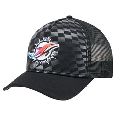 Miami Dolphins New Era Gradient 9FORTY Adjustable Hat Black - NFL
