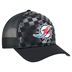 Miami Dolphins New Era Gradient 9FORTY Adjustable Hat Black - NFL