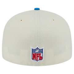 Detroit Lions New Era Main 59FIFTY Fitted Hat Cream/Blue - NFL