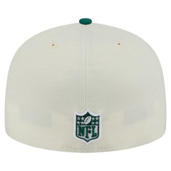 New York Jets New Era Main 59FIFTY Fitted Hat Cream/Green - NFL