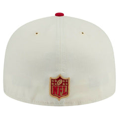 San Francisco 49ers New Era Main 59FIFTY Fitted Hat Cream/Scarlet - NFL