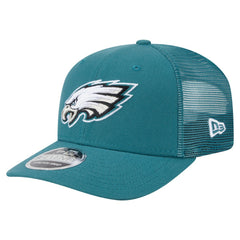 Philadelphia Eagles New Era Main Trucker 9SEVENTY Stretch-Snap Hat Midnight Green - NFL