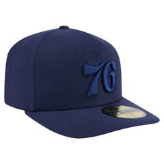 New Era - Philadelphia 76ers Colorpack A-Frame Pinch Front 59FIFTY Fitted Hat - Navy
