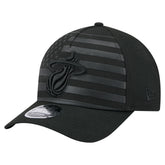 New Era - Miami Heat Game Day Flag A-Frame 9FORTY Adjustable Hat - Black