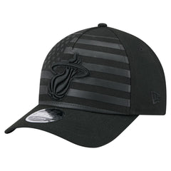 New Era - Miami Heat Game Day Flag A-Frame 9FORTY Adjustable Hat - Black
