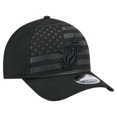 New Era - Miami Heat Game Day Flag A-Frame 9FORTY Adjustable Hat - Black