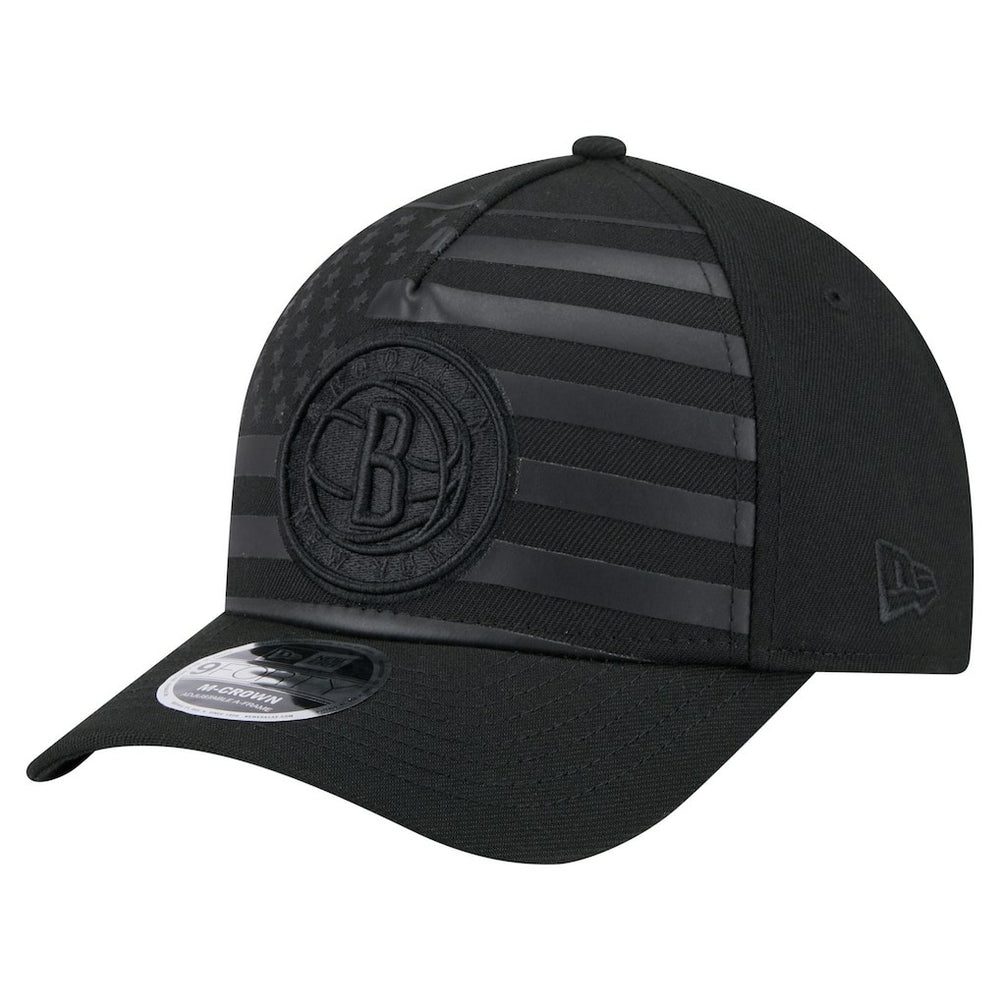 New Era - Brooklyn Nets Game Day Flag A-Frame 9FORTY Adjustable Hat - Black