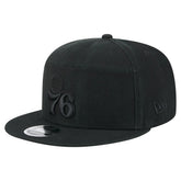 New Era - Philadelphia 76ers Adventure Canvas Split Panel 9FIFTY Snapback Hat - Black