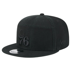 New Era - Philadelphia 76ers Adventure Canvas Split Panel 9FIFTY Snapback Hat - Black