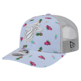 New Era - Miami Heat Adventure Aloha Pattern 9SEVENTY Stretch-Snap Hat - Light Blue/Gray