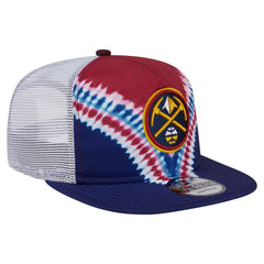New Era - Denver Nuggets Throwback Dye Golfer Snapback Hat - Navy/Red