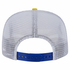 New Era - Golden State Warriors Throwback Dye Golfer Snapback Hat - Royal/Gold