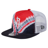 New Era - Houston Rockets Throwback Dye Golfer Snapback Hat - Black/Red