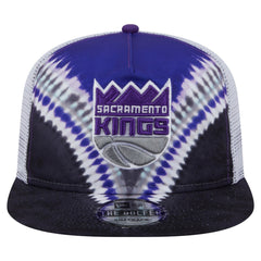 New Era - Sacramento Kings Throwback Dye Golfer Snapback Hat - Black/Purple