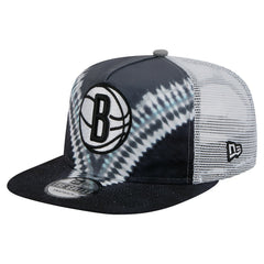 New Era - Brooklyn Nets Throwback Dye Golfer Snapback Hat - Black/Gray