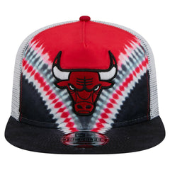 New Era - Chicago Bulls Throwback Dye Golfer Snapback Hat - Black/Red