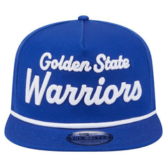 New Era - Golden State Warriors Team Text Golfer Snapback Hat - Royal