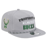 New Era - Milwaukee Bucks Throwback Property Of Golfer Snapback Hat - Gray