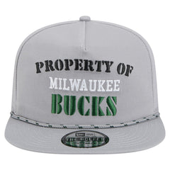 New Era - Milwaukee Bucks Throwback Property Of Golfer Snapback Hat - Gray
