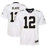 Chris Olave New Orleans Saints Youth Game Jersey White - Nike