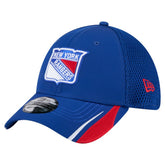 New York Rangers New Era Linear Featherweight 39THIRTY Flex Hat Blue