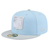 New York Rangers New Era Color Pack 2-Tone 59FIFTY Fitted Hat Light Blue/Gray