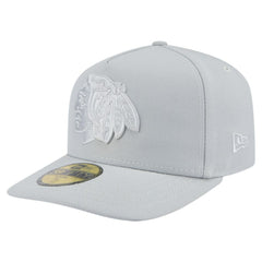 Chicago Blackhawks New Era Color Pack A-Frame 59FIFTY Fitted Hat Gray