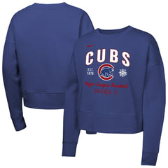 Chicago Cubs Nike Girls Youth Fleece Sweatshirt Clearance